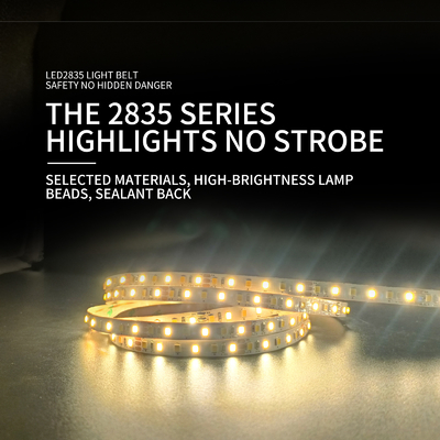 Bassa luminosità autoadesiva flessibile 12V delle strisce 2835 di tensione SMD LED alta