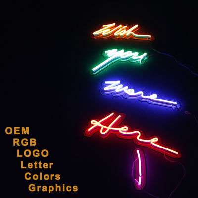 Approvazione al neon rotonda dell'UL del CE della flessione della luce di striscia dell'insegna SMD 5050 LED di pubblicità