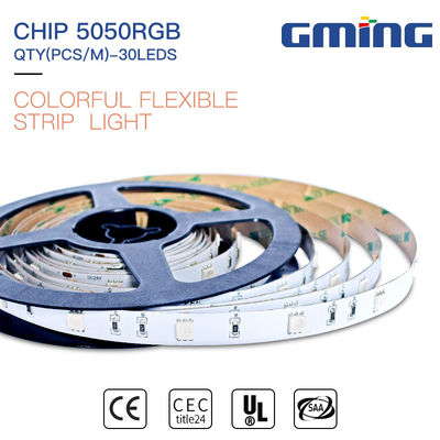 Striscia principale flessibile Cuttable di SMD 5050 Rgb, luce di striscia dell'interno all'aperto 10mmLed IP20/65/67/68