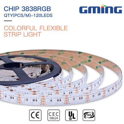 520-530nm luce di striscia flessibile dell'alluminio 5050 12W RGB LED
