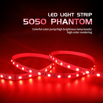 Luce al neon flessibile dell'atmosfera della luce di striscia di colore pieno SMD 5050 LED di RGB 6W
